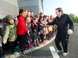 RTE's Marty Morrissey of Kilmurry Ibrickane greets EnnsiNS pupils